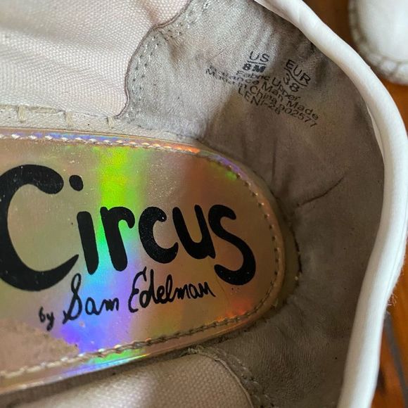 Sam Edelman 🐾 White Tropical Graphic Leni Slip-On Espadrille Shoes, Sz 8 - Picture 2 of 7